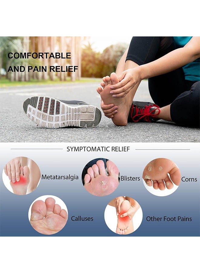 4 أزواج من وسادات مشط القدم الشفافة، نعال داخلية من الجل لوسادات مشط القدم، وسادات ناعمة للقدم لتخفيف الألم - Image 5